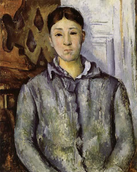 Paul Cezanne Madame Cezanne in Blue France oil painting art